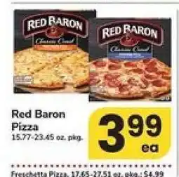 Safeway Red Baron Pizza offer