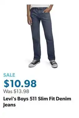 Sam's Club Levi's Boys 511 Slim Fit Denim Jeans offer