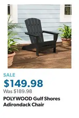 Sam's Club POLYWOOD Gulf Shores Adirondack Chair offer