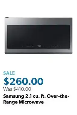 Sam's Club Samsung 2.1 cu. ft. Over-the-Range Microwave offer