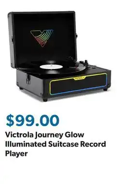Sam's Club Victrola Journey Glow Illuminated Suitcase Record Player offer