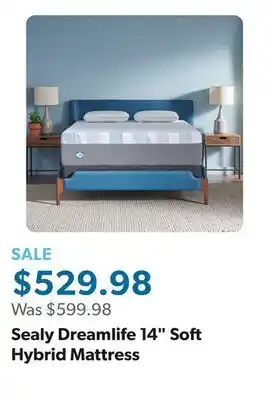 Sam's Club Sealy Dreamlife 14 Soft Hybrid Mattress offer