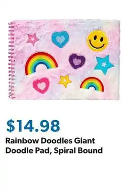Sam's Club Rainbow Doodles Giant Doodle Pad, Spiral Bound offer