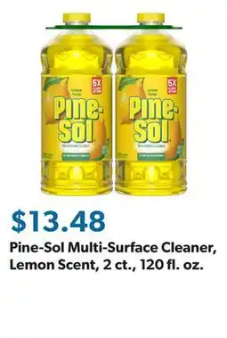 Sam's Club Pine-Sol Multi-Surface Cleaner, Lemon Scent, 2 ct., 120 fl. oz offer
