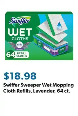 Sam's Club Swiffer Sweeper Wet Mopping Cloth Refills, Lavender, 64 ct offer