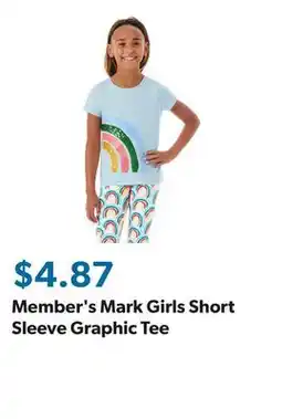 Sam's Club Member's Mark Girls Short Sleeve Graphic Tee offer