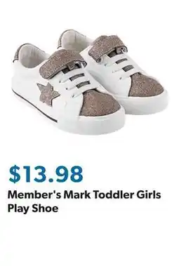 Sam's Club Member's Mark Toddler Girls Play Shoe offer