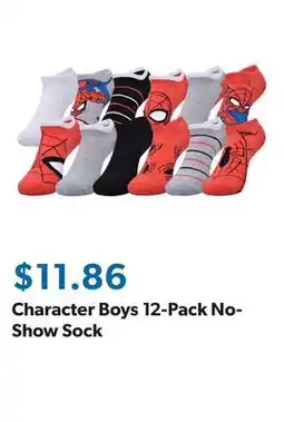Sam's Club Character Boys 12-Pack No-Show Sock offer
