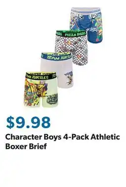 Sam's Club Character Boys 4-Pack Athletic Boxer Brief offer