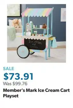 Sam's Club Member's Mark Ice Cream Cart Playset offer