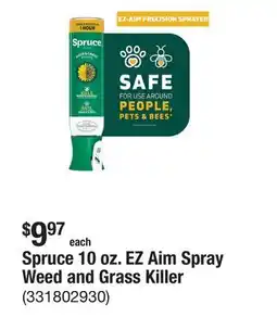 The Home Depot Spruce 10 oz. EZ Aim Spray Weed and Grass Killer offer