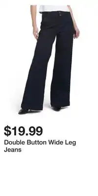 TJ Maxx Double Button Wide Leg Jeans offer