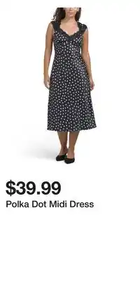 TJ Maxx Polka Dot Midi Dress offer