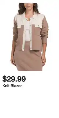 TJ Maxx Knit Blazer offer