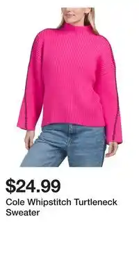 TJ Maxx Cole Whipstitch Turtleneck Sweater offer