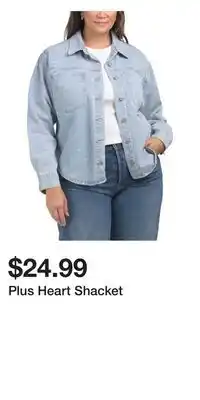 TJ Maxx Plus Heart Shacket offer