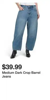 TJ Maxx Medium Dark Crop Barrel Jeans offer