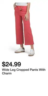 TJ Maxx Wide Leg Cropped Pants With Charm offer
