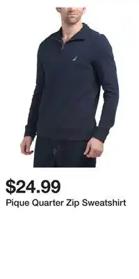 TJ Maxx Pique Quarter Zip Sweatshirt offer