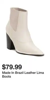 TJ Maxx Made In Brazil Leather Lima Boots offer