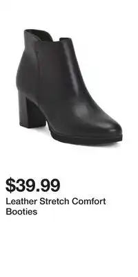 TJ Maxx Leather Stretch Comfort Booties offer