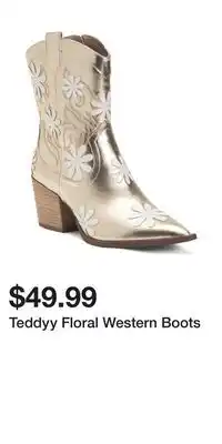 TJ Maxx Teddyy Floral Western Boots offer
