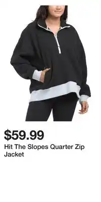 TJ Maxx Hit The Slopes Quarter Zip Jacket offer