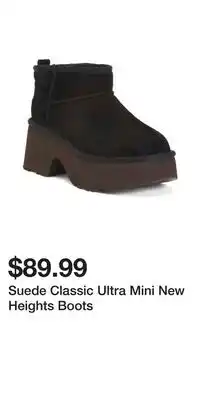 TJ Maxx Suede Classic Ultra Mini New Heights Boots offer