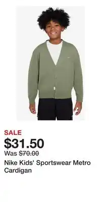 Nordstrom Nike Kids' Sportswear Metro Cardigan offer