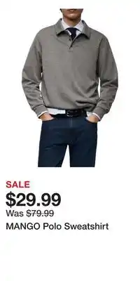 Nordstrom MANGO Polo Sweatshirt offer