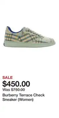 Nordstrom Burberry Terrace Check Sneaker (Women) offer