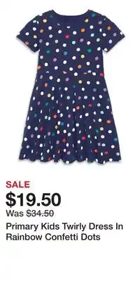 Nordstrom Primary Kids Twirly Dress In Rainbow Confetti Dots offer