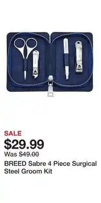 Nordstrom BREED Sabre 4 Piece Surgical Steel Groom Kit offer