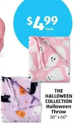 Aldi The halloween collection halloween throw offer