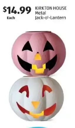 Aldi Kirkton house metal jack-o'-lantern offer
