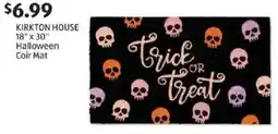 Aldi Kirkton house 18" x 30" halloween coir mat offer