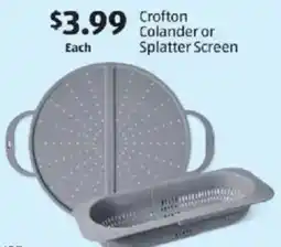 Aldi Crofton colander or splatter screen offer