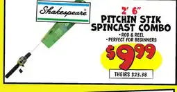 Ollie's 2' 6 PITCHIN STIK SPINCAST COMBO offer