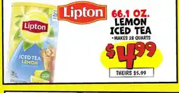 Ollie's Lipton 66.1 OZ LEMON ICED TEA offer