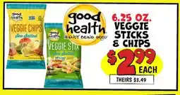 Ollie's 6.25 OZ. VEGGIE STICKS & CHIPS offer
