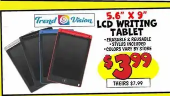 Ollie's 5.6 X 9 LCD WRITING TABLET offer