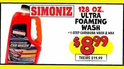Ollie's SIMONIZ 128 OZ ULTRA FOAMING WASH offer