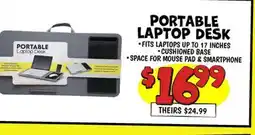 Ollie's PORTABLE LAPTOP DESK offer