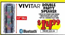 Ollie's VIVITAR DOUBLE PARTY SPEAKER offer