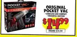 Ollie's ORIGINAL POCKET VAC offer