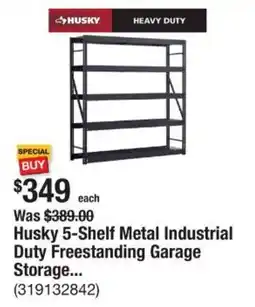The Home Depot Husky 5-Shelf Metal Industrial Duty Freestanding Garage Storage... offer