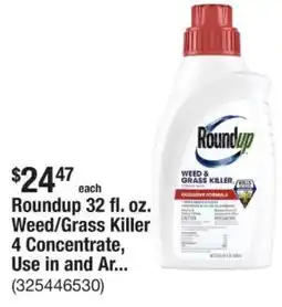The Home Depot Roundup Weed/Grass Killer 4 Concentrate, Use in and Ar... offer