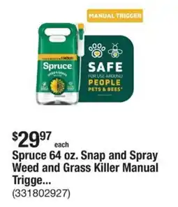 The Home Depot Spruce Snap and Spray Weed and Grass Killer Manual Trigge... offer