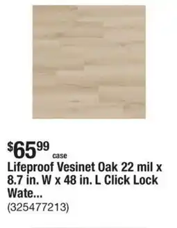 The Home Depot Lifeproof Vesinet Oak 22 mil x 8.7 in. W x 48 in. L Click Lock Wate... offer