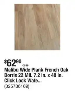 The Home Depot Malibu Wide Plank French Oak Dorris 22 MIL 7.2 in. x 48 in. Click Lock Wate... offer
